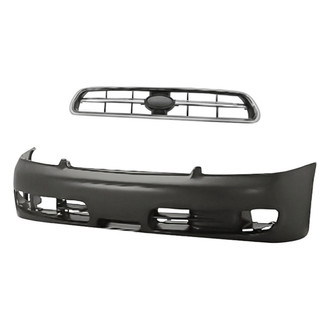Replacement - 2-Piece (Front Bumper Cover, Grille)