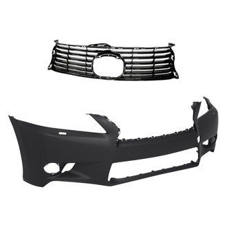 Replacement - 2-Piece (Front Bumper Cover, Grille) (CAPA Certified)