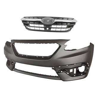 Replacement - 2-Piece (Front Bumper Cover, Grille) (Standard Line)