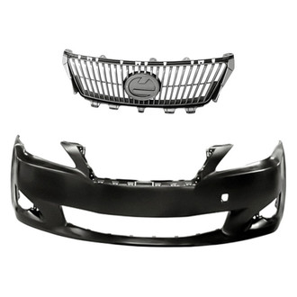 Replacement - 2-Piece (Front Bumper Cover, Grille) (Standard Line)