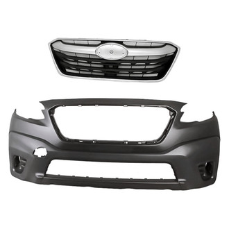 Replacement - 2-Piece (Front Bumper Cover, Grille) (Standard Line)