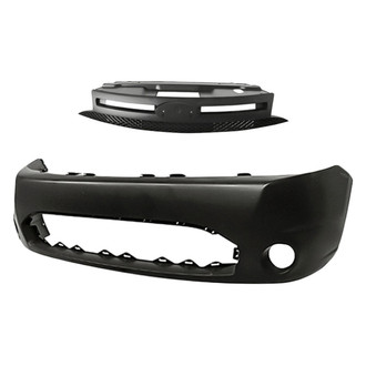 Replacement - 2-Piece (Front Bumper Cover, Grille) (Standard Line)