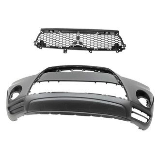 Replacement - 2-Piece (Front Bumper Cover, Grille)