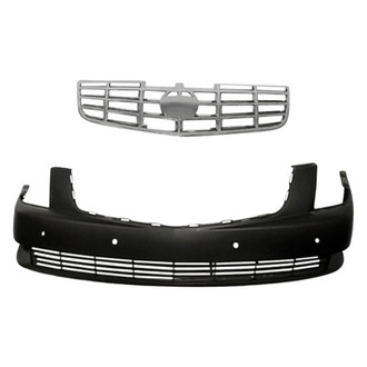 Replacement - 2-Piece (Front Bumper Cover, Grille) (Standard Line)
