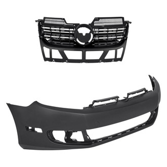 Replacement - 2-Piece (Front Bumper Cover, Grille) (Standard Line)