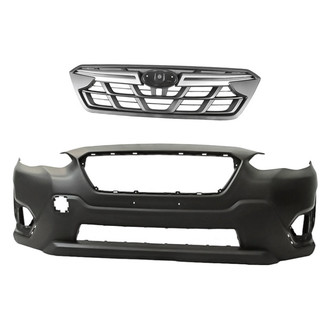 Replacement - 2-Piece (Front Bumper Cover, Grille) (Standard Line)
