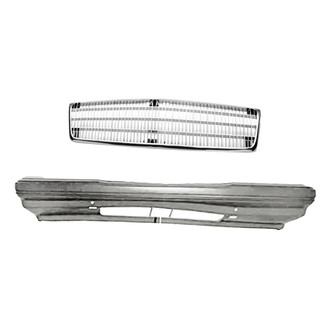 Replacement - 2-Piece (Front Bumper Cover, Grille) (Standard Line)