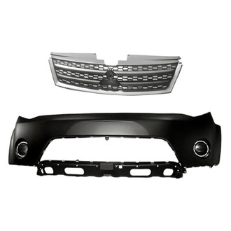 Replacement - 2-Piece (Front Bumper Cover, Grille) (Standard Line)