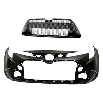 Replacement - 2-Piece (Front Bumper Cover, Grille) (Standard Line)