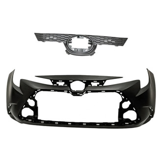 Replacement - 2-Piece (Front Bumper Cover, Grille) (Standard Line)