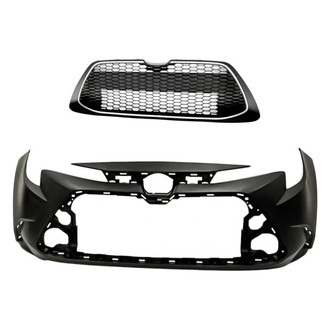 Replacement - 2-Piece (Front Bumper Cover, Grille) (Standard Line)