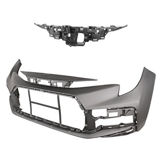 Replacement - 2-Piece (Front Bumper Cover, Grille) (Standard Line)