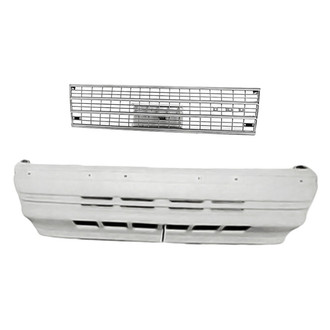 Replacement - 2-Piece (Front Bumper Cover, Grille) (Standard Line)
