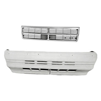 Replacement - 2-Piece (Front Bumper Cover, Grille) (Standard Line)