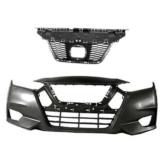 Replacement - 2-Piece (Front Bumper Cover, Grille) (CAPA Certified)