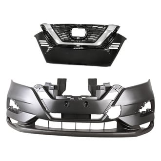 Replacement - 2-Piece (Front Bumper Cover, Grille) (CAPA Certified)