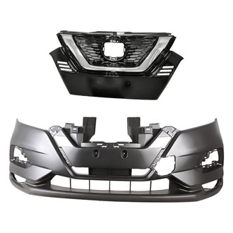 Replacement - 2-Piece (Front Bumper Cover, Grille) (CAPA Certified)