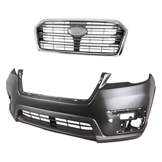 Replacement - 2-Piece (Front Bumper Cover, Grille) (CAPA Certified)