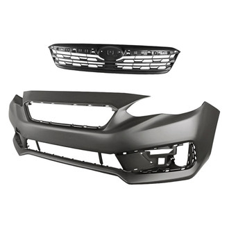 Replacement - 2-Piece (Front Bumper Cover, Grille) (CAPA Certified)