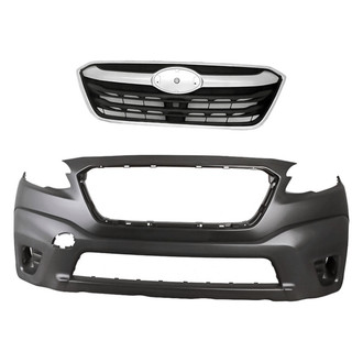 Replacement - 2-Piece (Front Bumper Cover, Grille) (CAPA Certified)