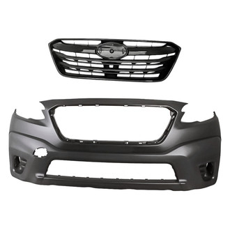 Replacement - 2-Piece (Front Bumper Cover, Grille) (CAPA Certified)