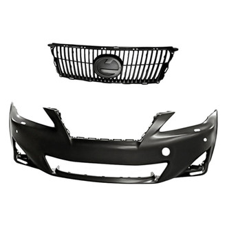 Replacement - 2-Piece (Front Bumper Cover, Grille) (Standard Line)