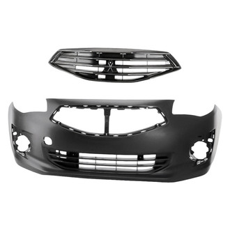 Replacement - 2-Piece (Front Bumper Cover, Grille)