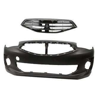 Replacement - 2-Piece (Front Bumper Cover, Grille) (Standard Line)