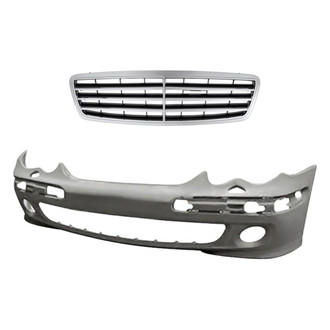 Replacement - 2-Piece (Front Bumper Cover, Grille) (Standard Line)