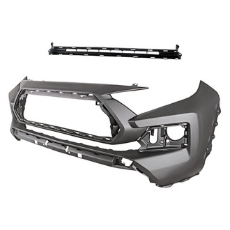 Replacement - 2-Piece (Front Bumper Cover, Grille) (Standard Line)