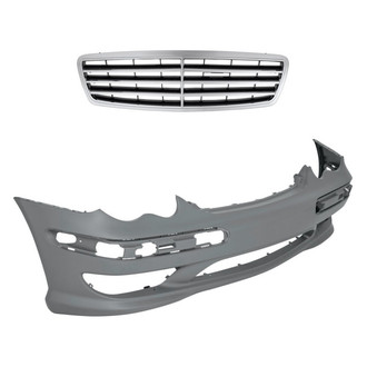 Replacement - 2-Piece (Front Bumper Cover, Grille) (Standard Line)