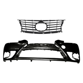 Replacement - 2-Piece (Front Bumper Cover, Grille) (Standard Line)