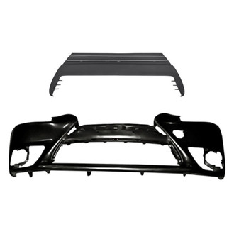 Replacement - 2-Piece (Front Bumper Cover, Grille) (Standard Line)