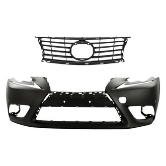 Replacement - 2-Piece (Front Bumper Cover, Grille) (Standard Line)