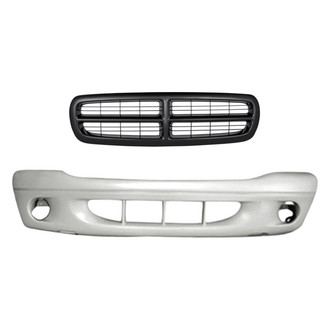 Replacement - 2-Piece (Front Bumper Cover, Grille) (Standard Line)