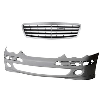 Replacement - 2-Piece (Front Bumper Cover, Grille) (Standard Line)