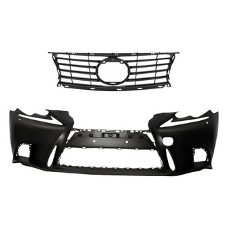Replacement - 2-Piece (Front Bumper Cover, Grille) (Standard Line)