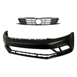 Replacement - 2-Piece (Front Bumper Cover, Grille) (Standard Line)