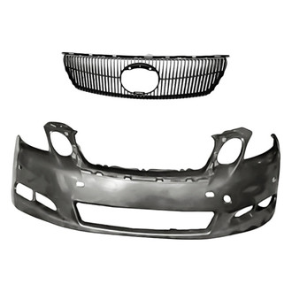 Replacement - 2-Piece (Front Bumper Cover, Grille) (Standard Line)