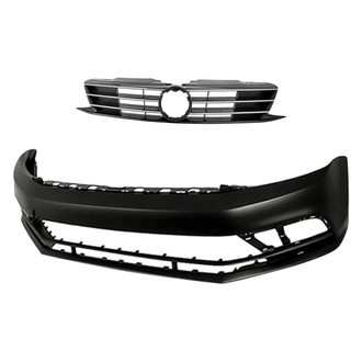 Replacement - 2-Piece (Front Bumper Cover, Grille) (Standard Line)
