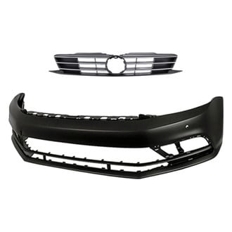 Replacement - 2-Piece (Front Bumper Cover, Grille) (Standard Line)