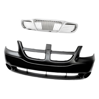 Replacement - 2-Piece (Front Bumper Cover, Grille) (Standard Line)