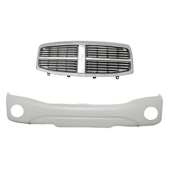 Replacement - 2-Piece (Front Bumper Cover, Grille) (Standard Line)