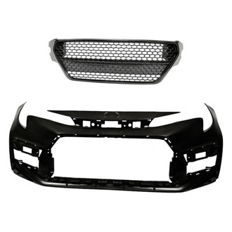 Replacement - 2-Piece (Front Bumper Cover, Grille) (CAPA Certified)