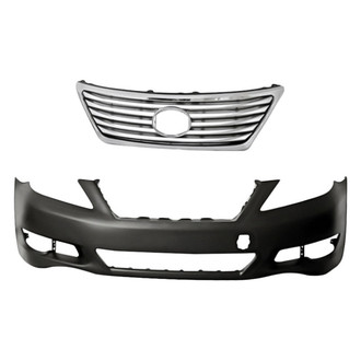 Replacement - 2-Piece (Front Bumper Cover, Grille) (Standard Line)