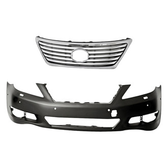 Replacement - 2-Piece (Front Bumper Cover, Grille) (Standard Line)