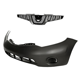 Replacement - 2-Piece (Front Bumper Cover, Grille) (CAPA Certified)