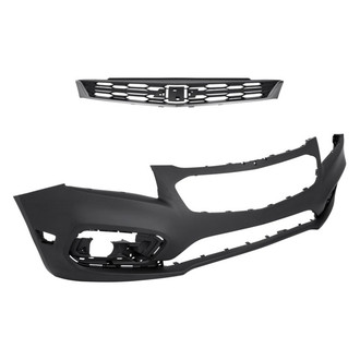 Replacement - 2-Piece (Front Bumper Cover, Grille) (CAPA Certified)