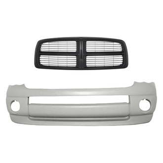 Replacement - 2-Piece (Front Bumper Cover, Grille) (Standard Line)