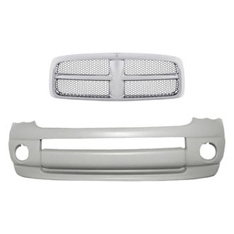 Replacement - 2-Piece (Front Bumper Cover, Grille) (Standard Line)